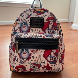 Tattoo Ariel Loungefly mini backpack